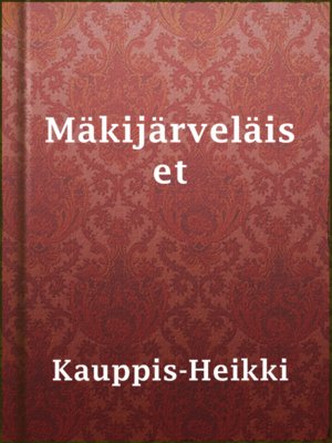 cover image of Mäkijärveläiset